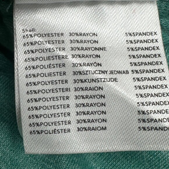 Tiger Mist Teal Wrap Crop Top - Picture 12 of 12